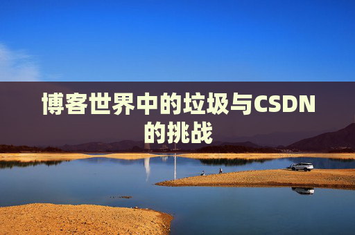 博客世界中的垃圾与CSDN的挑战